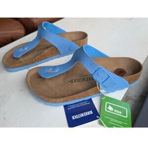 Birkenstock Sandals Women's Size 7 7.5 EU 38 Thong Sandal Beach Vegan Boho Blue